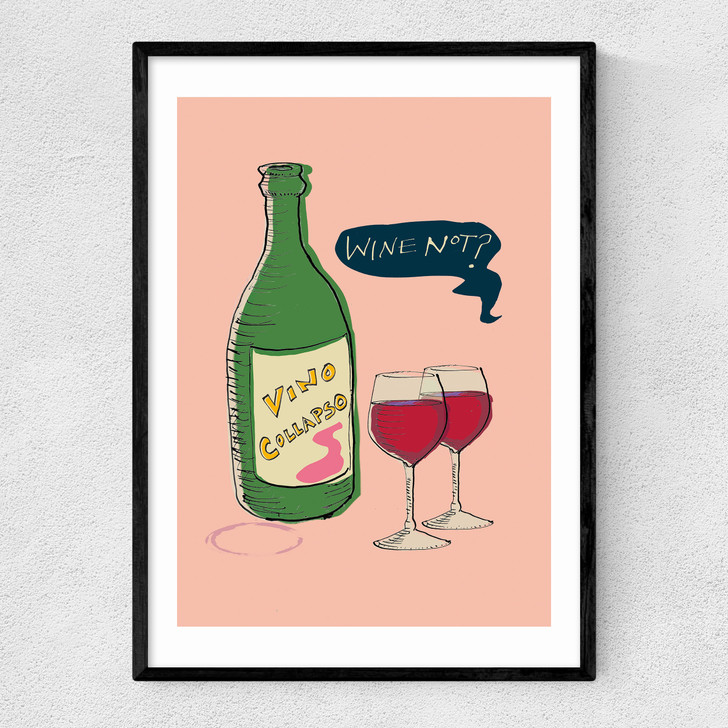 Wine Not? Narrow Black Frame