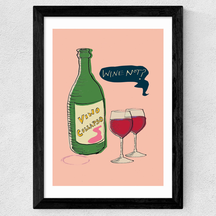 Wine Not? Wide Black Frame