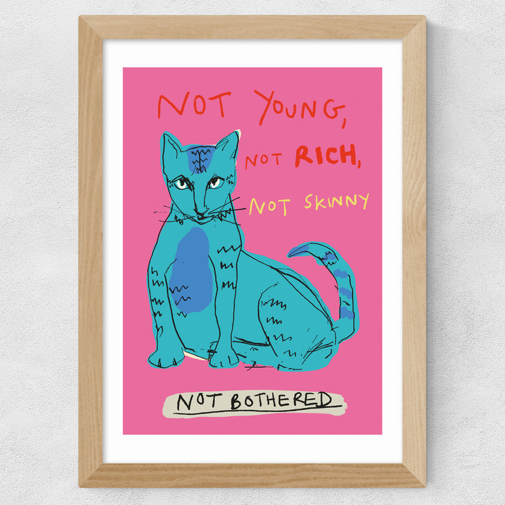 Not Bothered Wide Oak Frame Not Bothered Wide Oak Frame