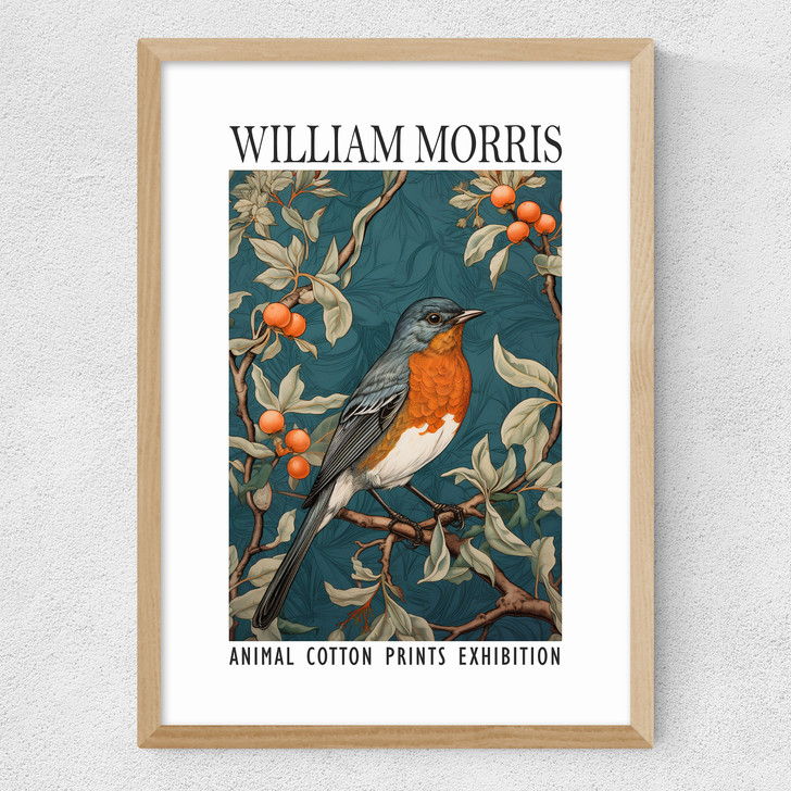 William Morris Robin Medium Oak Frame William Morris Robin Medium Oak Frame