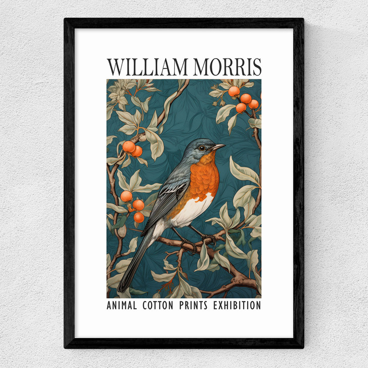 William Morris Robin Medium Black Frame