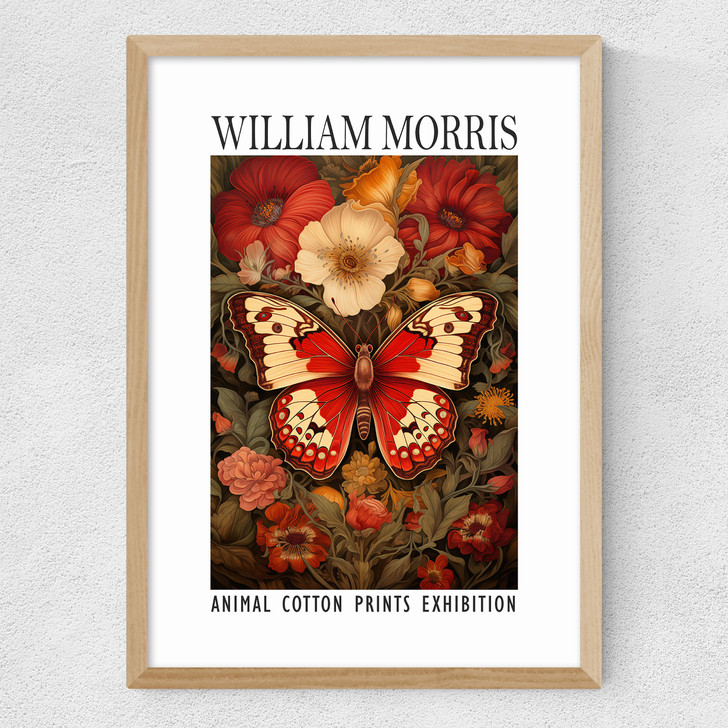 William Morris Butterfly Medium Oak Frame