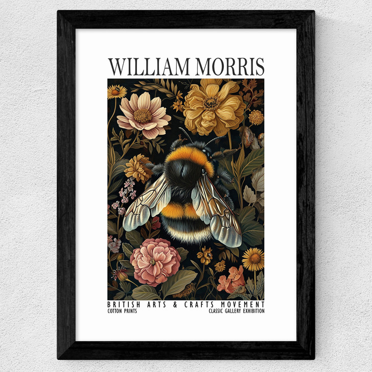 William Morris Bee Wide Black Frame