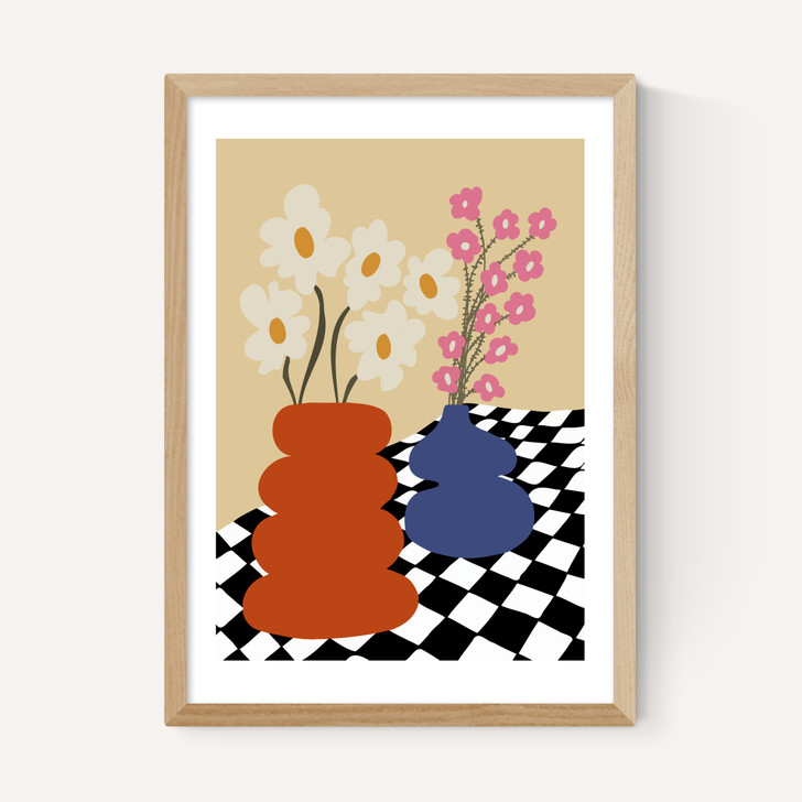 Two Blooming Pottery
