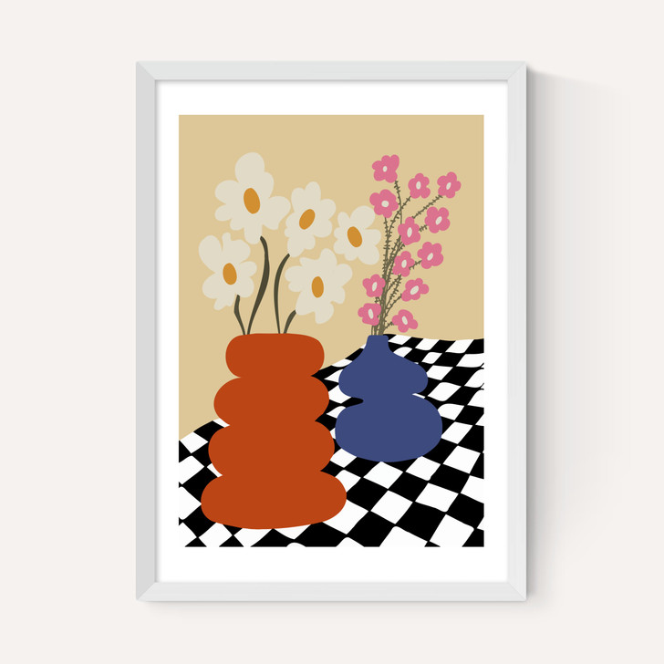 Two Blooming Pottery
