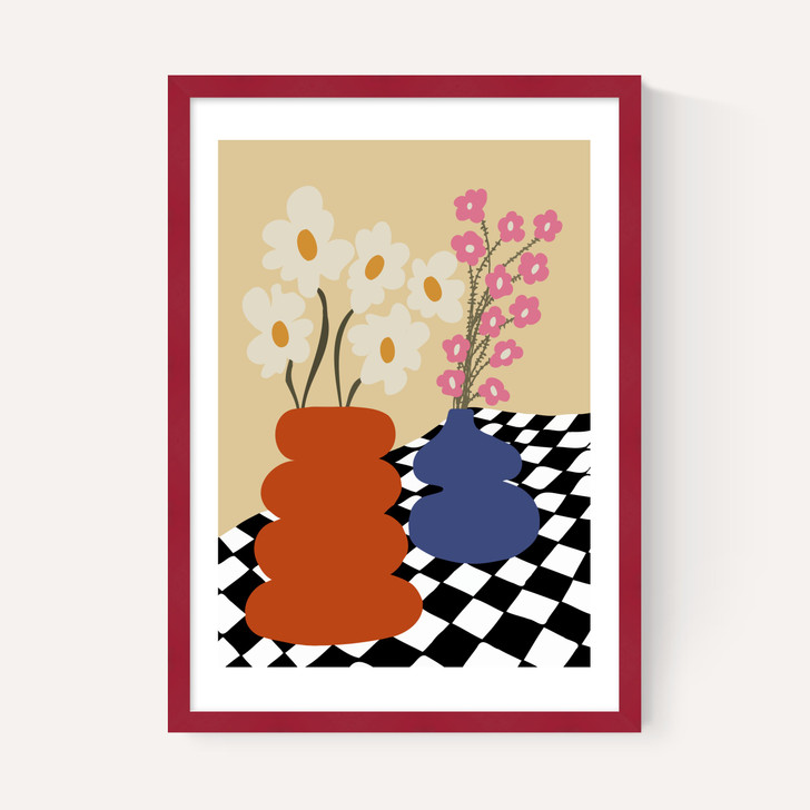 Two Blooming Pottery