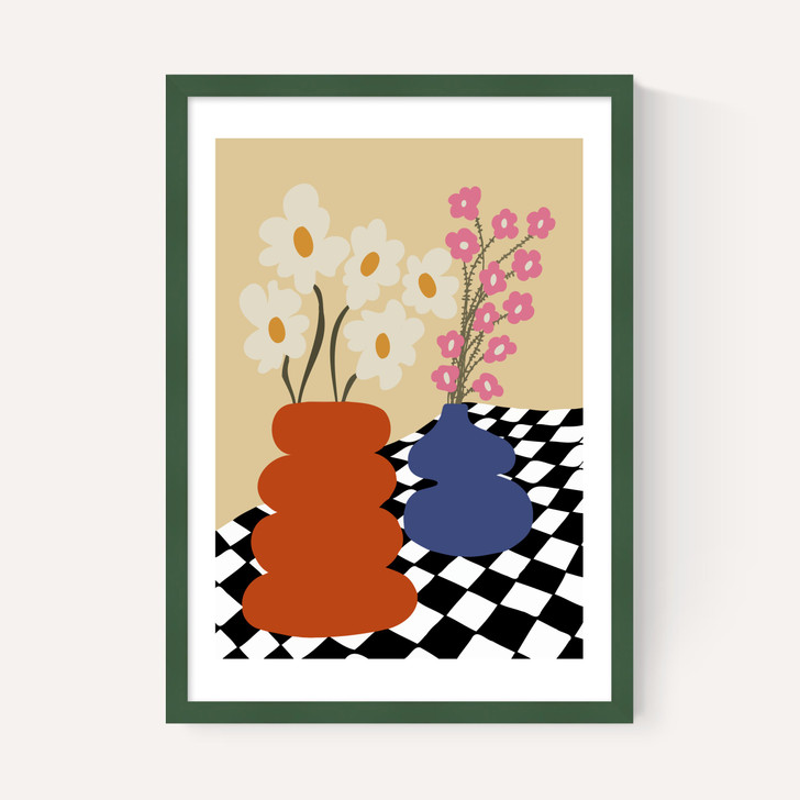 Two Blooming Pottery