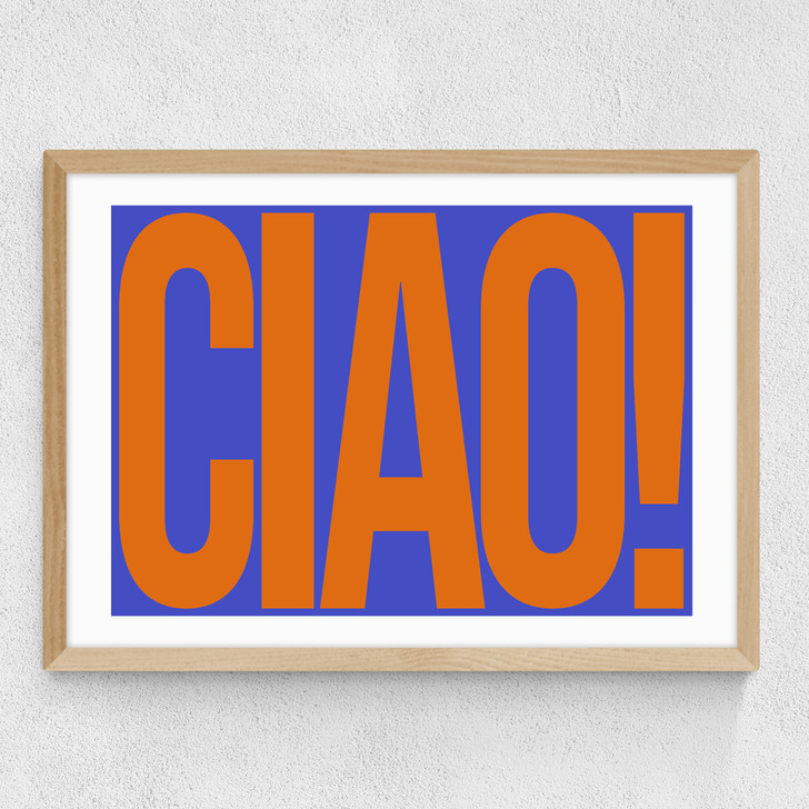 Ciao by Luxe Poster Co Medium Oak Frame