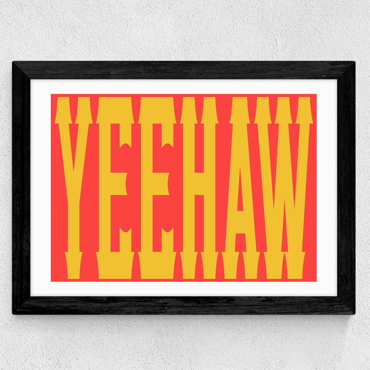 Yeehaw Wide Black Frame