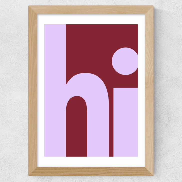 Hi by Luxe Poster Co Wide Oak Frame