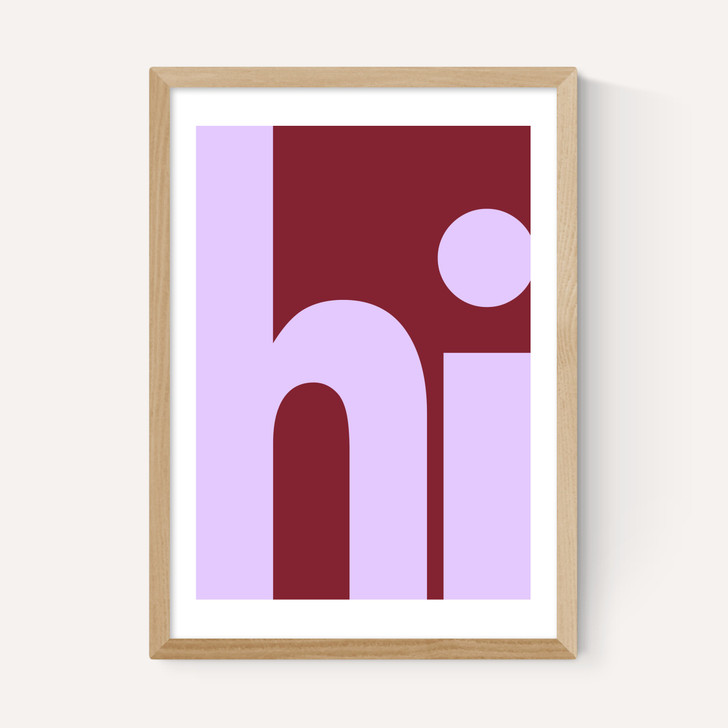 Hi by Luxe Poster Co