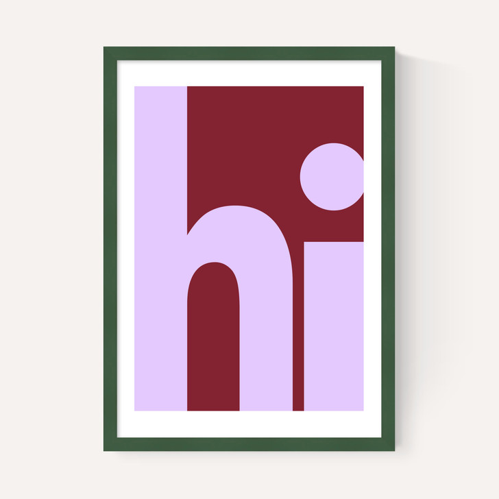 Hi by Luxe Poster Co