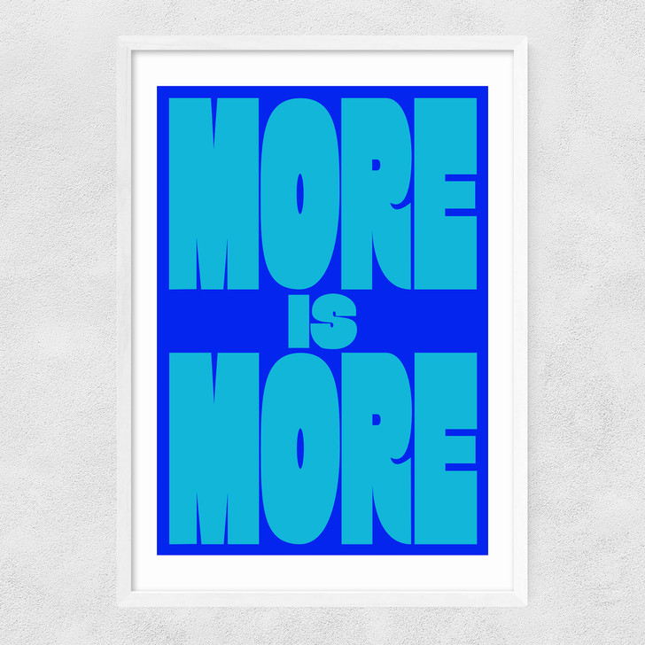 More Is More Narrow White Frame More Is More Narrow White Frame