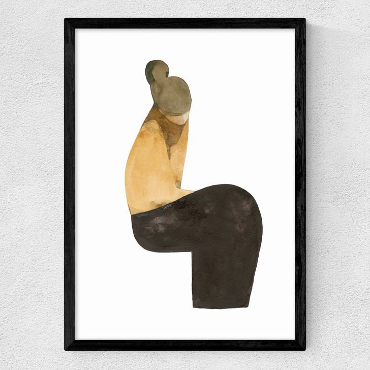 Sitting Woman XV Medium Black Frame Sitting Woman XV Medium Black Frame