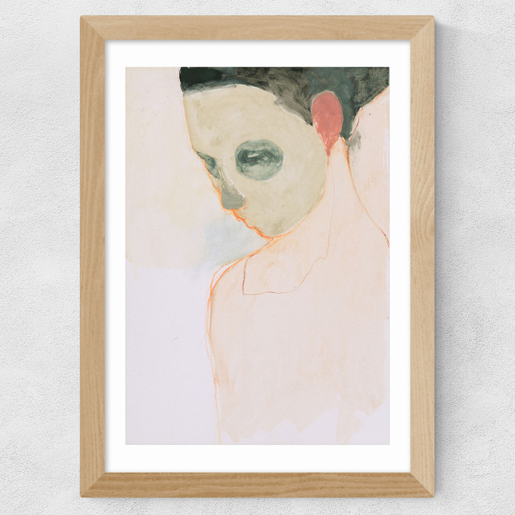 Nude Portrait Wide Oak Frame
