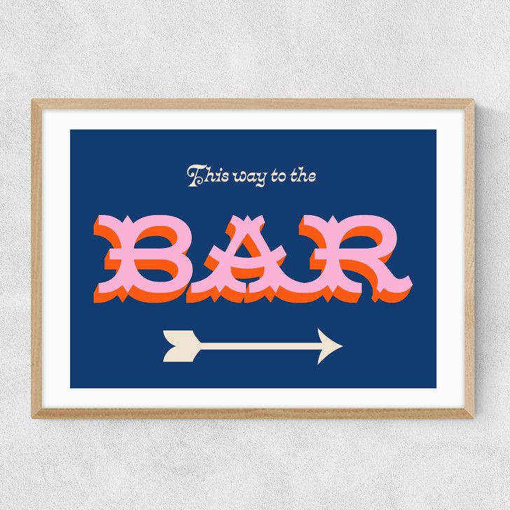 The Bar Narrow Oak Frame