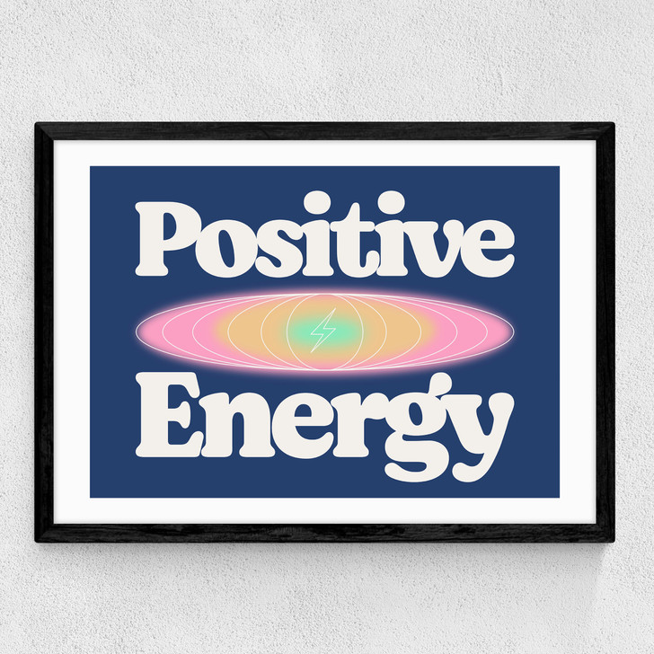 Positive Energy by HollieGraphik Medium Black Frame Positive Energy by HollieGraphik Medium Black Frame