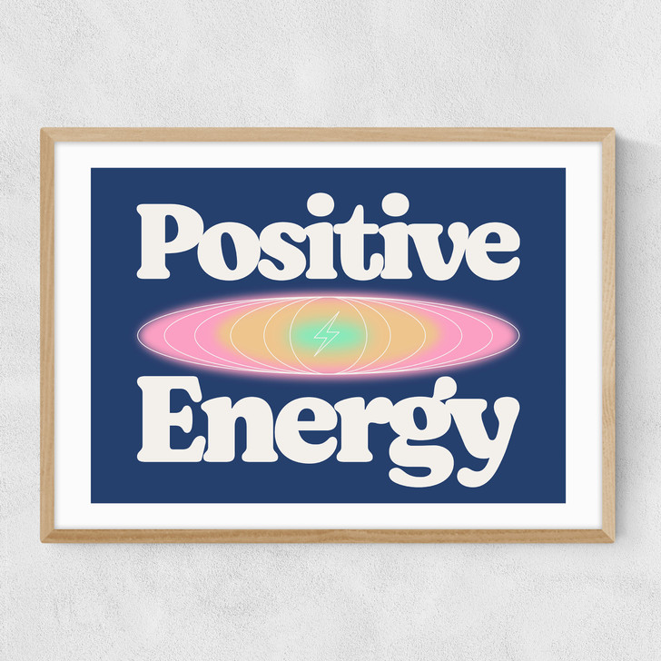 Positive Energy by HollieGraphik Narrow Oak Frame Positive Energy by HollieGraphik Narrow Oak Frame