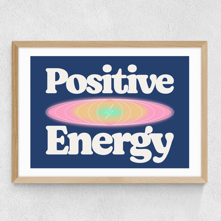 Positive Energy by HollieGraphik Medium Oak Frame Positive Energy by HollieGraphik Medium Oak Frame