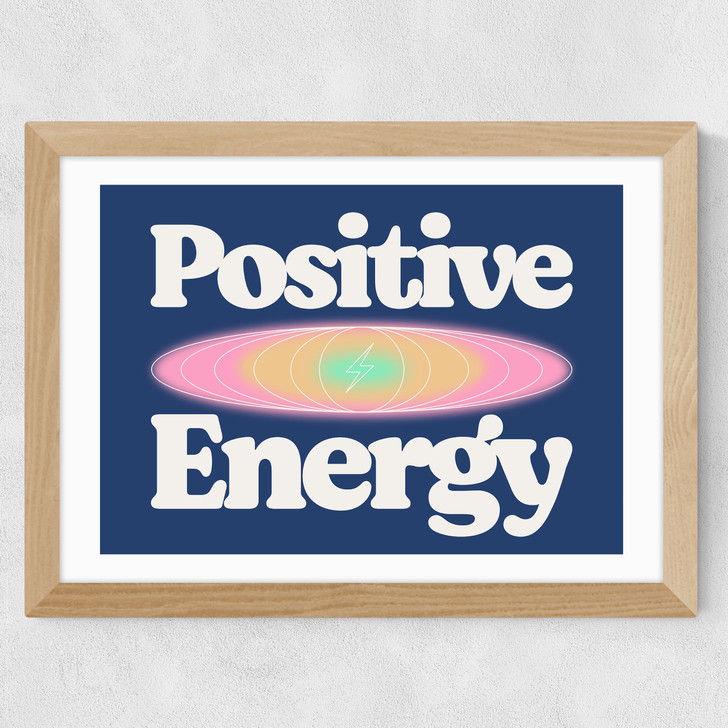 Positive Energy by HollieGraphik Wide Oak Frame Positive Energy by HollieGraphik Wide Oak Frame