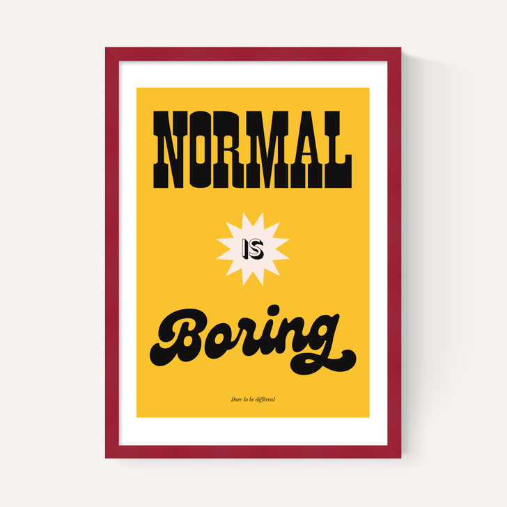 Normal Is Boring by HollieGraphik