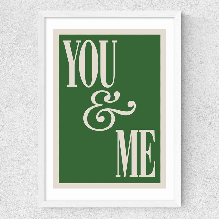 You And Me Medium White Frame You And Me Medium White Frame