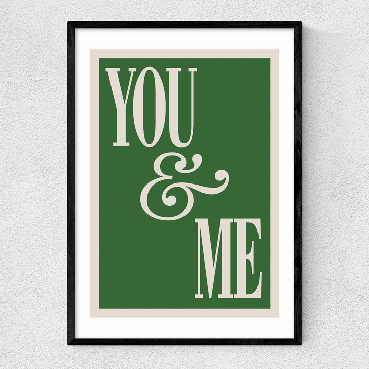 You And Me Narrow Black Frame