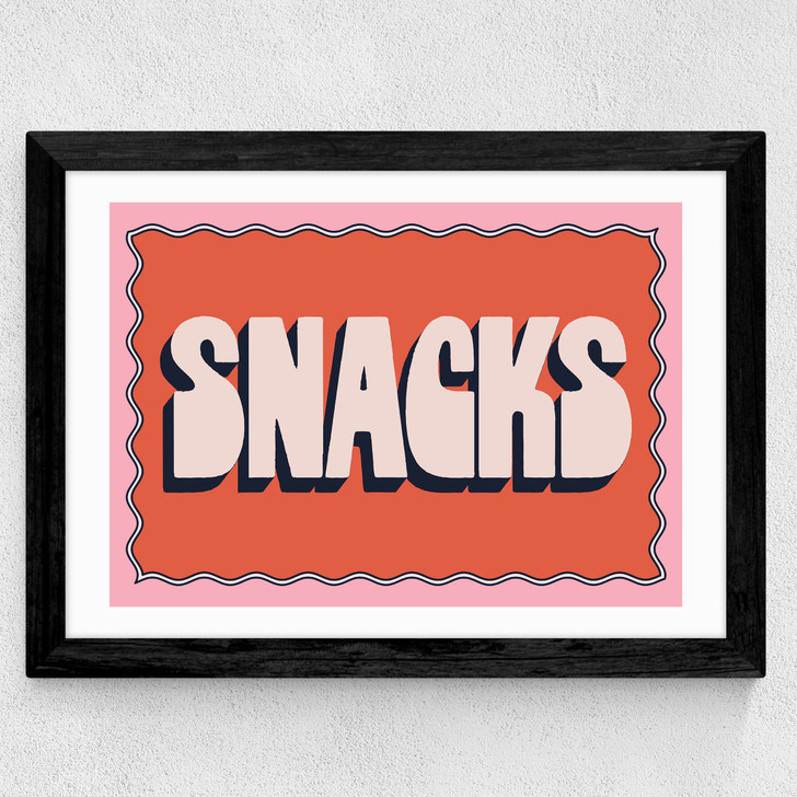 Snacks Wide Black Frame Snacks Wide Black Frame