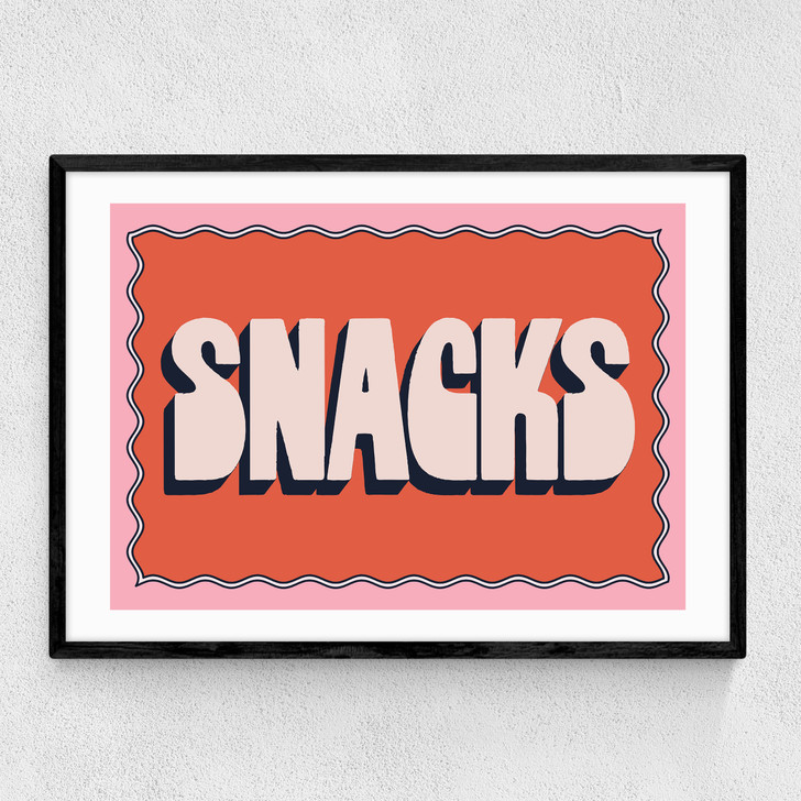Snacks Narrow Black Frame