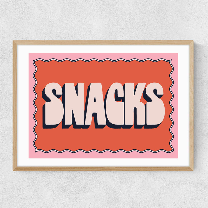 Snacks Narrow Oak Frame