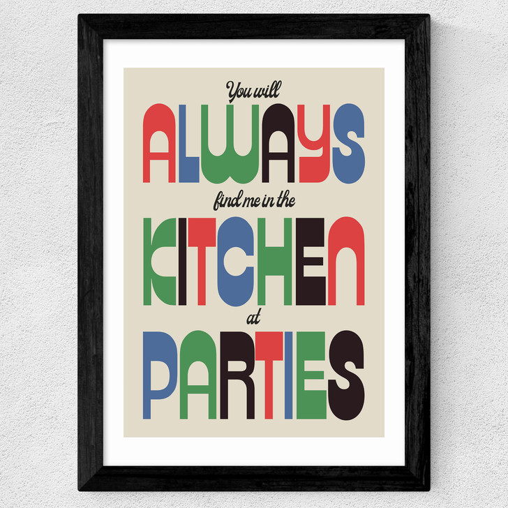 Parties Wide Black Frame