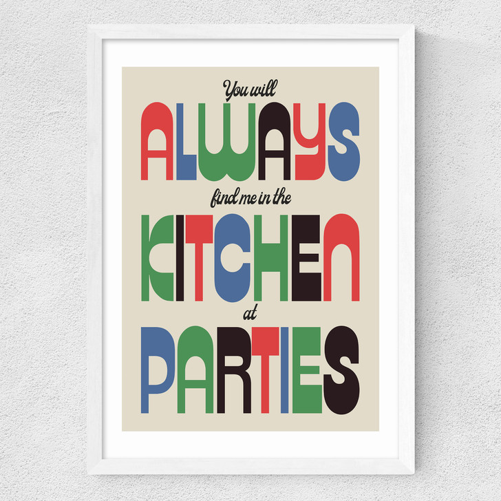 Parties Medium White Frame