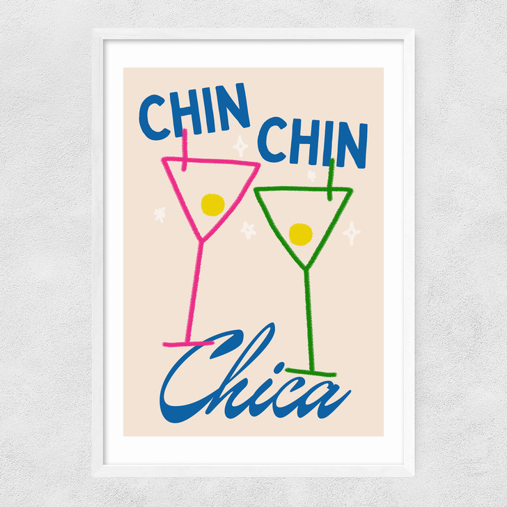 Chin Chin Narrow White Frame