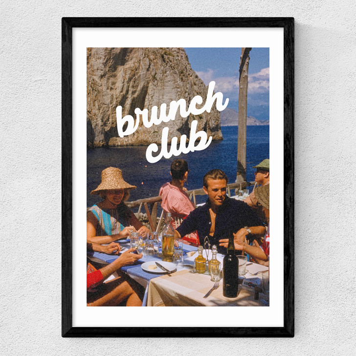 Brunch Club by GS Print Shoppe Medium Black Frame Brunch Club by GS Print Shoppe Medium Black Frame