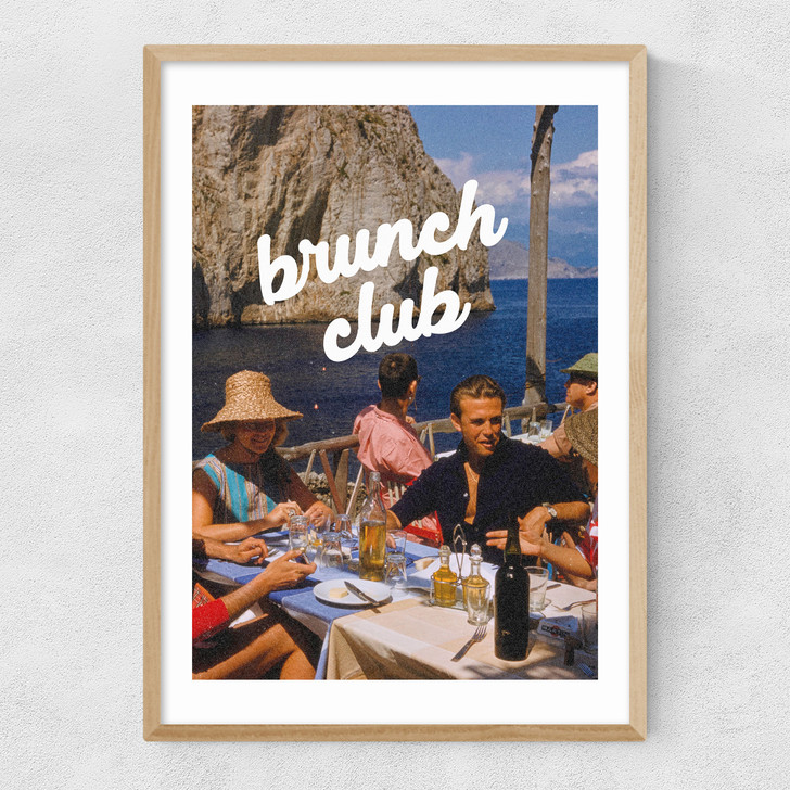 Brunch Club by GS Print Shoppe Narrow Oak Frame Brunch Club by GS Print Shoppe Narrow Oak Frame