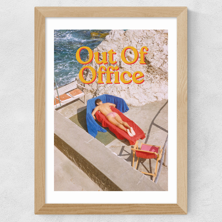 Out Of Office Wide Oak Frame Out Of Office Wide Oak Frame