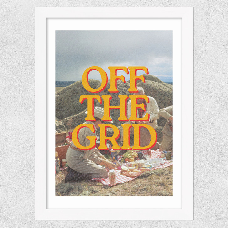 Off The Grid Wyoming Wide White Frame Off The Grid Wyoming Wide White Frame
