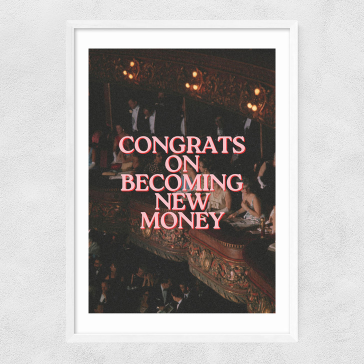 New Money Narrow White Frame New Money Narrow White Frame