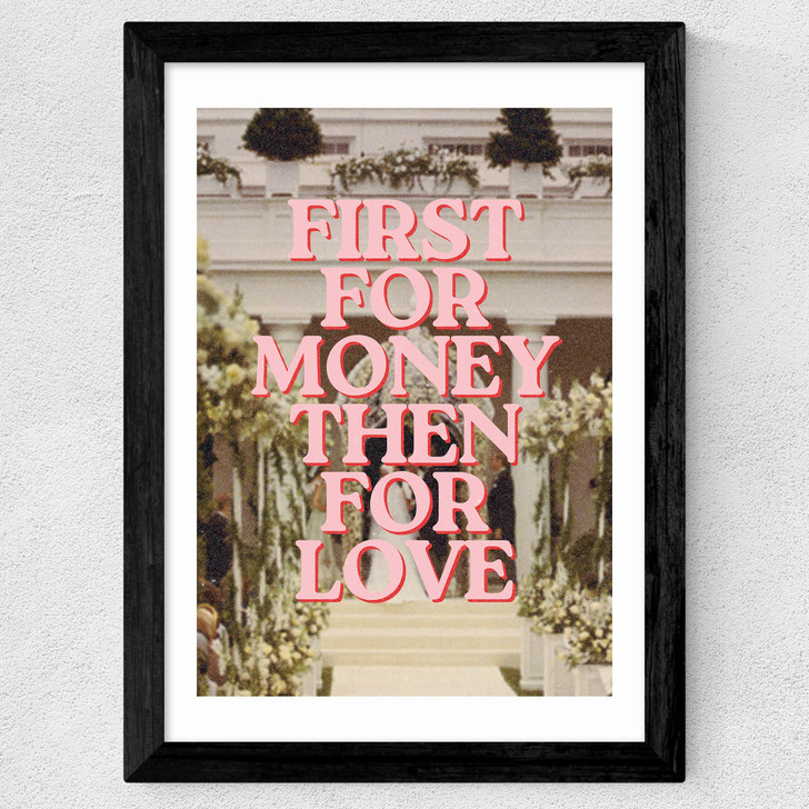 First For Money Wide Black Frame First For Money Wide Black Frame