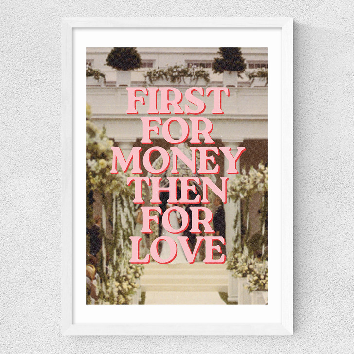 First For Money Medium White Frame First For Money Medium White Frame