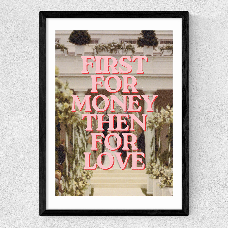 First For Money Medium Black Frame