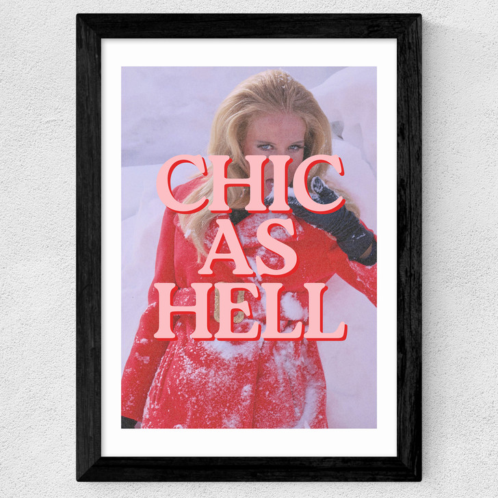 Chic As Hell Wide Black Frame