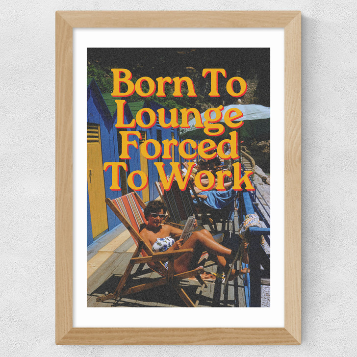 Born To Lounge Wide Oak Frame Born To Lounge Wide Oak Frame