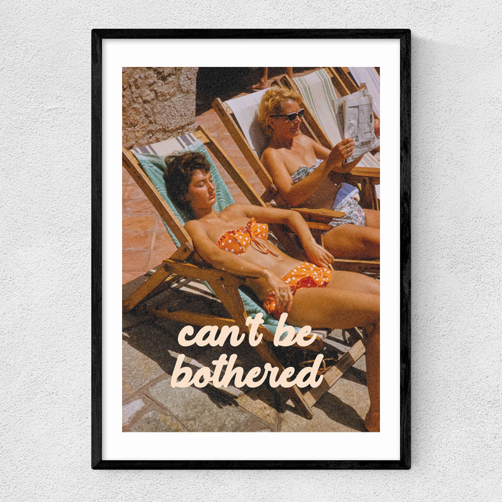 Can't Be Bothered Narrow Black Frame Can't Be Bothered Narrow Black Frame