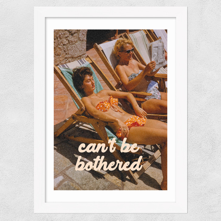 Can't Be Bothered Wide White Frame Can't Be Bothered Wide White Frame