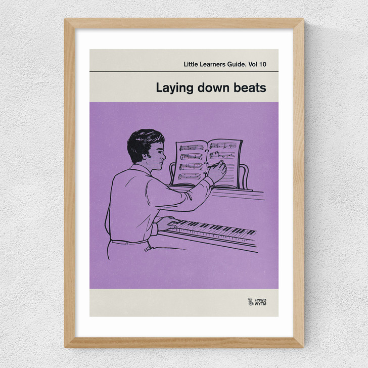 Laying Down Beats Medium Oak Frame