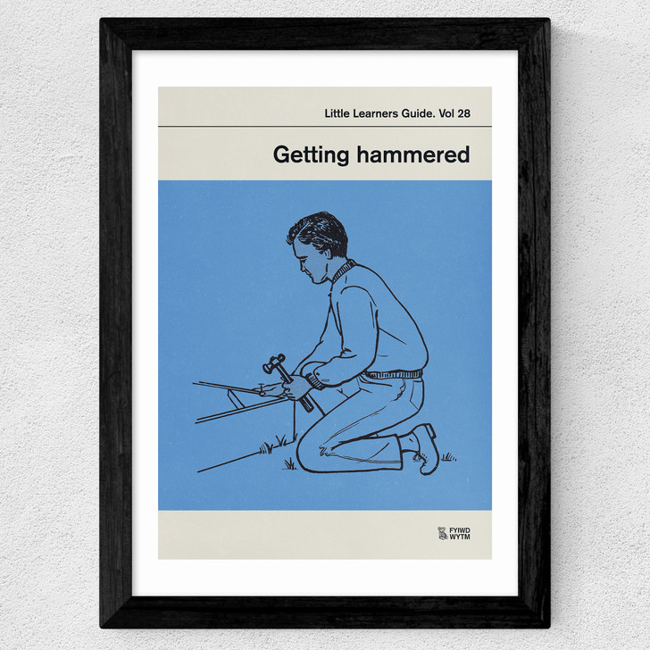 Getting Hammered Wide Black Frame Getting Hammered Wide Black Frame