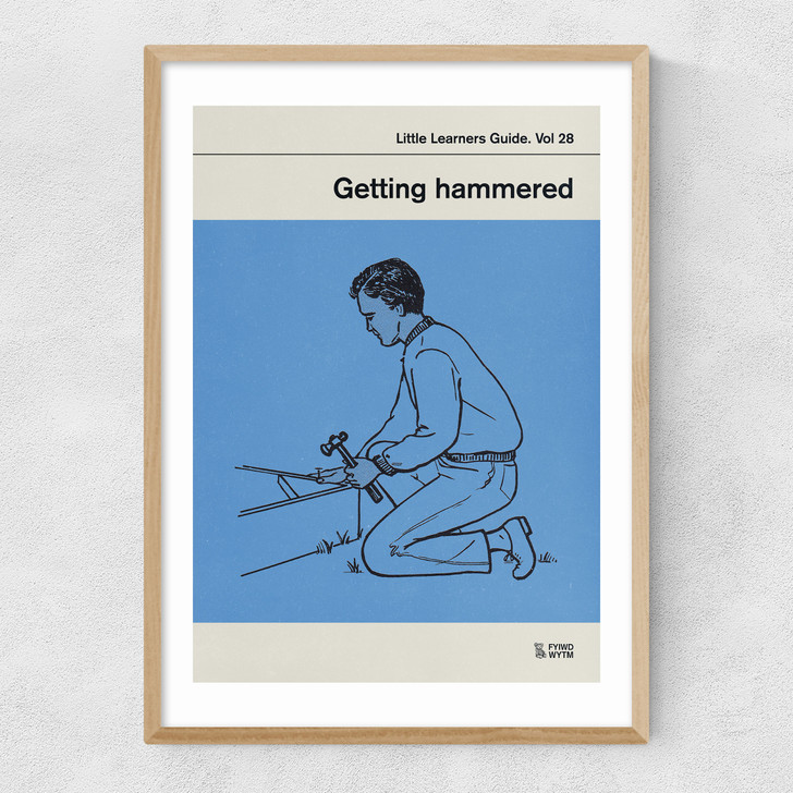 Getting Hammered Narrow Oak Frame Getting Hammered Narrow Oak Frame