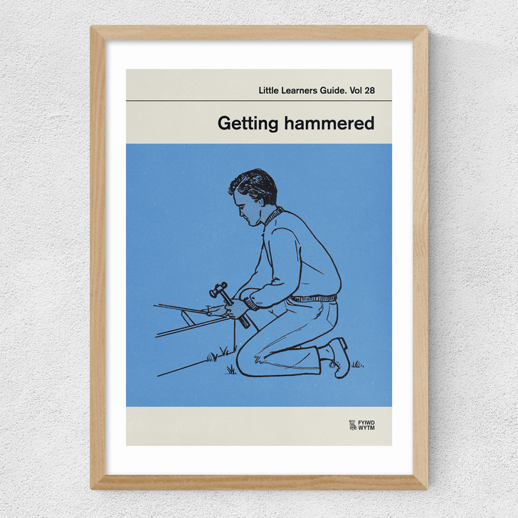 Getting Hammered Medium Oak Frame Getting Hammered Medium Oak Frame