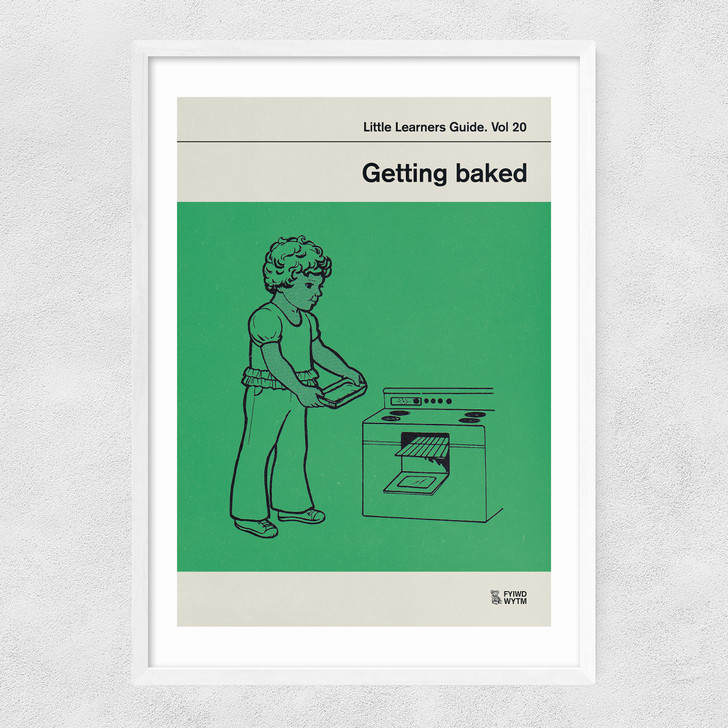 Getting Baked Narrow White Frame